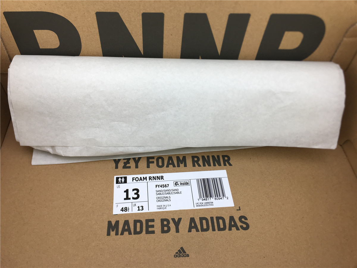 Free Shipping Yeezy Foam RNNR Sand - FY4567